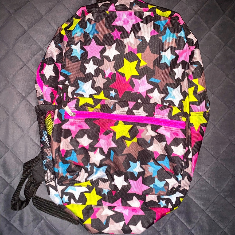 City Streets Stars Kids Youth Double Pocket Backpack
